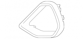 Right front bumper molding for Audi Q3 83A 19-23 gray, S-Line