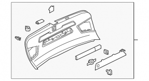 Lower tailgate trim for the Audi Q3 83A 19-25, black