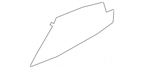Front right center console trim for Kia Sportage 17-22, black