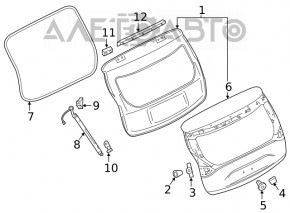 Naked tailgate Nissan Murano z52 18-