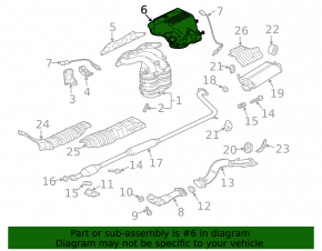 Exhaust manifold protection for Mitsubishi Galant 04-12