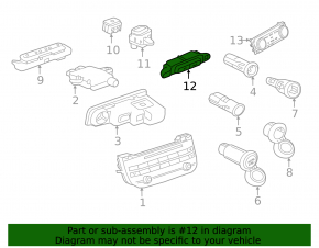 Jaguar F-Pace X761 17- Rear Seat Heating Control Buttons