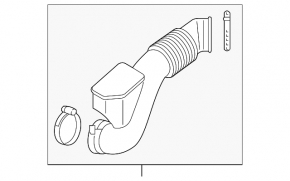 Air duct for the Kia Optima 16-20 manifold