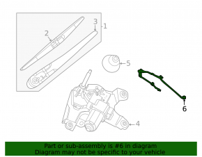 Rear washer nozzle Nissan Murano 25-26