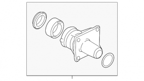 Front axle support BMW 4 F32/33/36 17-20 B46