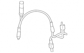 Wiring air shock absorber front left BMW 7 G11 G12 16-22