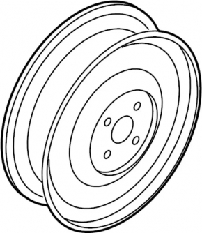 Spare tire space saver Nissan Rogue 14-20 R16 145/90, worn
