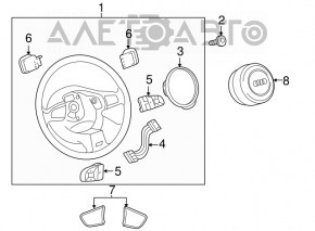 Audi Q5 8R 13-17 steering wheel controls