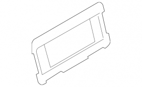 License plate area rear BMW X5 E70 07-13