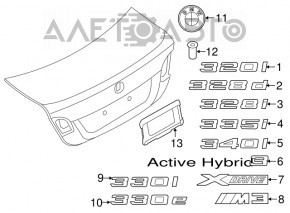 Rear Bumper License Plate for BMW X2 F39 18-23