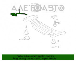Muffler bracket central Lexus RX330 RX350 RX400H 04-09 FWD