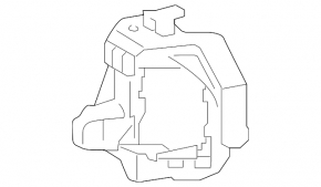 Right fog light bracket for Lexus CT200h 14-17