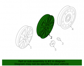 Wheel disk R18 Kia Sorento 10-15