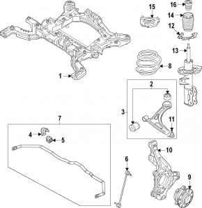 Lower front left control arm Hyundai Ioniq 6 23-25
