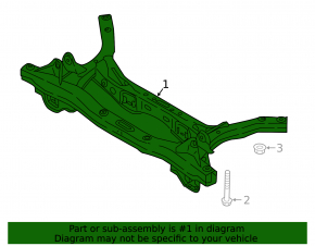 Rear subframe Kia Niro 19-22 EV