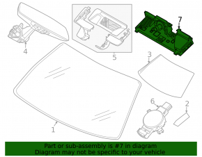 BMW X3 G45 24-25 lane keeping camera on the windshield