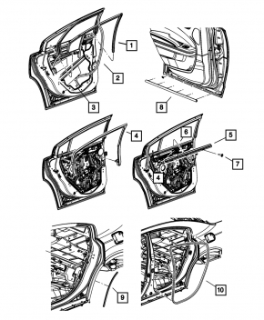 Rear right wing arch seal Dodge Charger 11-23