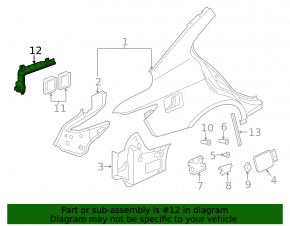 Ventilation shield protection right Infiniti Q50 14-