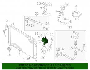 Inverter Cooling Pump VW Jetta 13-16 USA hybrid