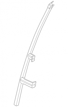 Front right door glass guide Nissan Murano 25-26