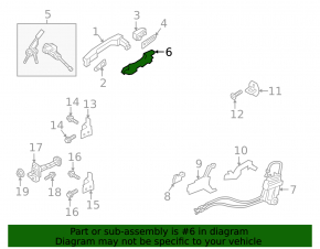 Front left door handle mechanism Hyundai Ioniq 17-22