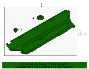 Right underbody protection Hyundai Santa FE 19-20