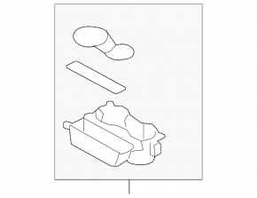 Cup holder for center console Audi A4 B8 13-16 rest