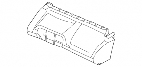 Front panel button block Hyundai Elantra 21-23 without stop/go with black overlay