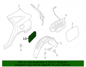 Left ventilation shield Kia Sorento 21-25