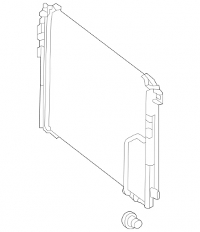 Air conditioning radiator condenser Mercedes CLS-class C218 12-18 3.0, 4.7
