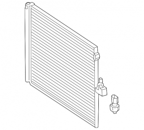 Air conditioning radiator condenser Mercedes CLS-class C218 12-18 3.0, 4.7