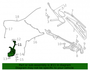 Mercedes H247 GLA 20-26 windshield washer reservoir with filler neck