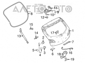Mazda3 MPS 09-13 Tailgate Seal