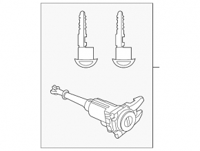 Front left lock cylinder Mazda 3 14-18 BM