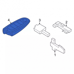 Ford C-max MK2 13-18 4-button key