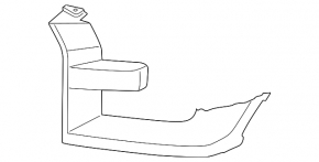 Front left headlight molding for Ford F-150 15-17