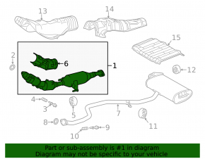 Intake pipe with catalytic converter Lexus CT200h 11-17