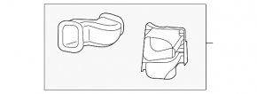 Air duct for the air filter housing Volvo S60 19-25