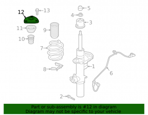 Front right shock absorber support Volvo C40 22-24