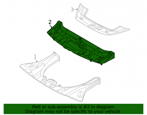 Audi e-tron GT 22-24 TV trim panel lower part