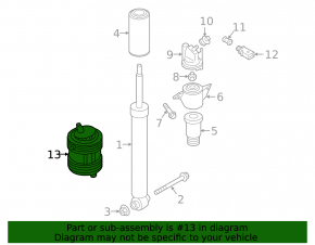 Rear left air spring for Audi E-Tron 19-23