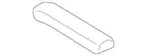 Isofix insert for rear row 2 seats, central, Audi Q7 16-18, black leather, dry-cleanable