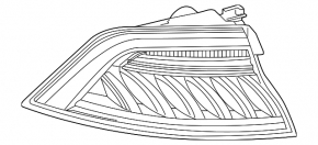 Left outer fender light for Audi Q8 19-25