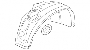 Front left fender liner Mini Cooper Countryman R60 10-16