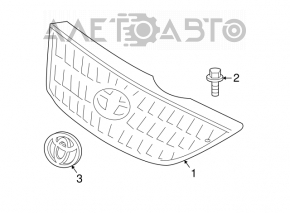 Radiator grille Toyota Solara 2.4 04-06