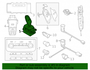 Gearbox shifter BMW 5 G30 17-23 ceramics