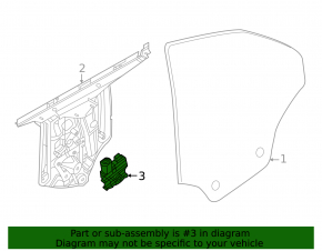 Rear right window lift motor BMW i4 22-26