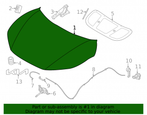 Kia EV6 22-24 bare hood