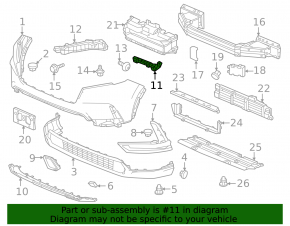 Front bumper mount right wing Honda CRV 23-