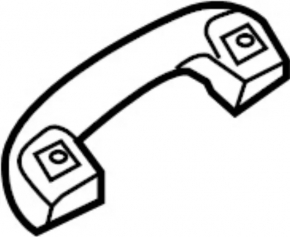 Nissan Ariya 23-25 rear right ceiling handle, gray